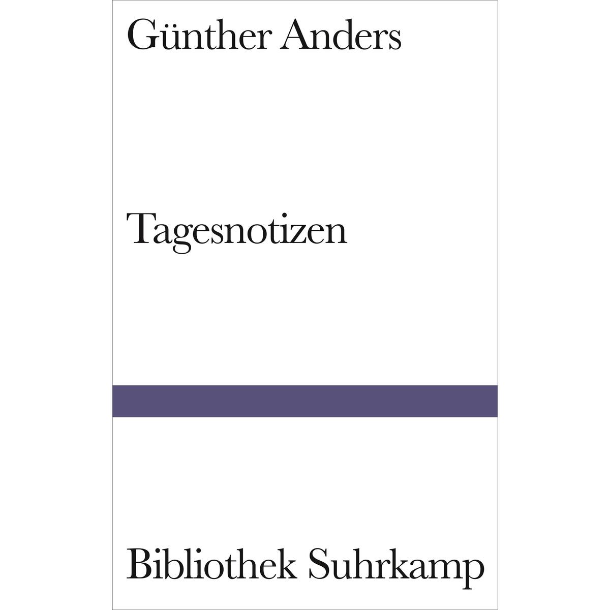 Tagesnotizen Tagesnotizen von Suhrkamp Verlag AG