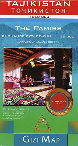 Tajikistan Geographical Map 1 : 650 000: The Pamirs. Dushanbe City Centre 1 : 25 000 Tajikistan Geographical Map 1 : 650 000: The Pamirs. Dushanbe City Centre 1 : 25 000 von Gizi Map