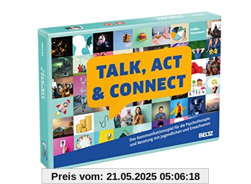 Talk, Act & Connect: Das Kommunikationsspiel für die Psychotherapie und Beratung mit Jugendlichen und Erwachsenen. 160 Karten in stabiler Box 24,1 x 15,2 x 3cm (Beltz Therapiespiele)