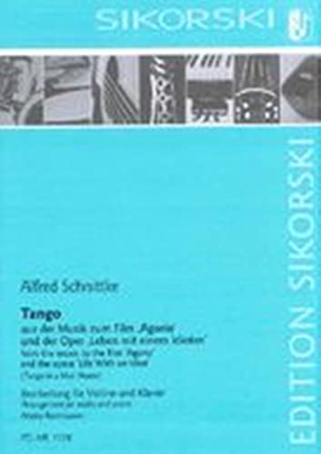 Tango für Violine und Klavier: piano, violin.