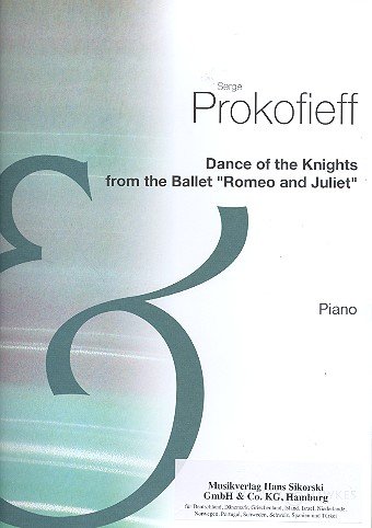 Tanz der Ritter: aus dem Ballett "Romeo und Julia" op. 64. Klavier.