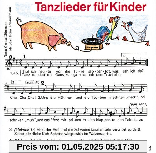 Tanzlieder für Kinder: Fidula-CD mit 12 Titeln: Ponypferdchen /Tanz, Maruschka /Bella Bimba /Aprite le porte /Pfeifer Tim /Sascha /Maccaroni /Buenos ... die Türe. Mit Noten und Tanzbeschreibungen Tanzlieder für Kinder: Fidula-CD mit 12 Titeln: Ponypferdchen /Tanz, Maruschka /Bella Bimba /Aprite le porte /Pfeifer Tim /Sascha /Maccaroni /Buenos ... die Türe. Mit Noten und Tanzbeschreibungen