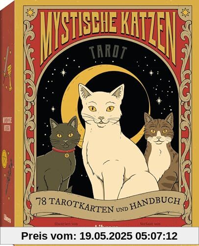 Tarot Mystische Katzen: 78 Tarotkarten und Handbuch