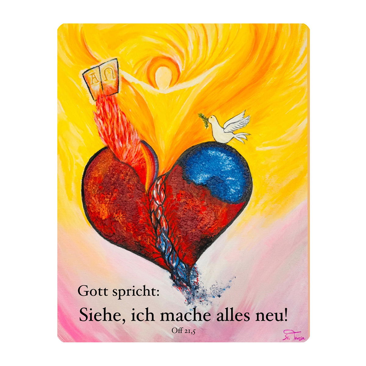 Taschen-Card »Gott spricht: Siehe, ich mache alles neu« Offb 21,5 von St. Benno Verlag
