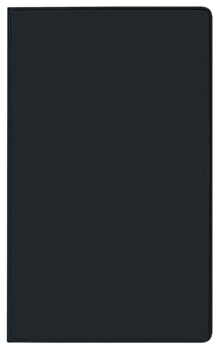 Taschenkalender Pluto geheftet Karton schwarz 2025: Terminplaner mit Monatskalendarium und Uhrzeit. Dünner Buchkalender. 1 Monat 2 Seiten. 8,7 x 15,3 cm von Korsch Verlag
