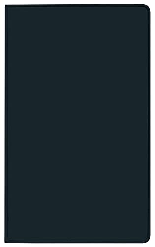 Taschenkalender Pluto geheftet PVC schwarz 2026: Terminplaner mit Monatskalendarium und Uhrzeit. Dünner Buchkalender - wiederverwendbar. 1 Monat 2 Seiten. 8,7 x 15,3 cm von Korsch Verlag