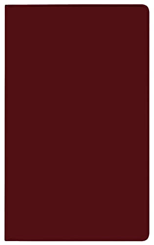 Taschenkalender Saturn Leporello PVC burgund 2025: Terminplaner mit gefalztem Monatskalendarium. Dünner Buchkalender - wiederverwendbar. 1 Monat 2 Seiten. 8,7 x 15,3 cm von Korsch Verlag