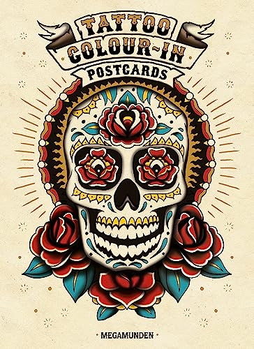 Tattoo Colour-In Postcards von Laurence King