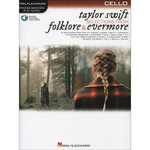 Taylor Swift - Selections from Folklore & Evermore: Cello Play-Along Book with Online Audio: Cello Play-Along Book with Online Audio