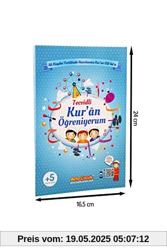 Tecvidli Kur'an Öğreniyorum (Mavi) (Kod:Ayfa161M)