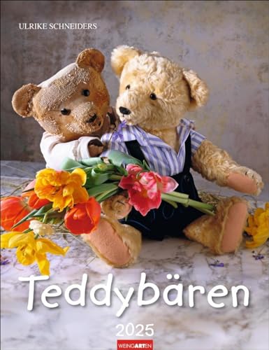 Teddybären Kalender 2025: Foto-Wandplaner mit niedlichen Teddys. Jeden Monat ein liebevoll arrangiertes Bären-Foto im Format 30 x 39 cm. Mit Platz zum Eintragen. von Weingarten
