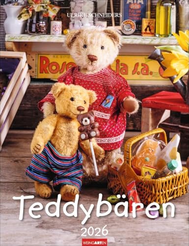 Teddybären Kalender 2026: Foto-Wandplaner mit niedlichen Teddys. Jeden Monat ein liebevoll arrangiertes Bären-Foto im Format 30 x 39 cm. Mit Platz zum Eintragen. Teddybären Kalender 2026: Foto-Wandplaner mit niedlichen Teddys. Jeden Monat ein liebevoll arrangiertes Bären-Foto im Format 30 x 39 cm. Mit Platz zum Eintragen. von Weingarten
