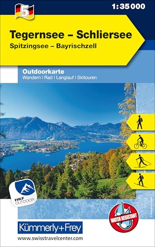 Kümmerly+Frey Outdoorkarte Deutschland 5 Tegernsee, Schliersee 1:35.000: Mit Spitzingsee und Bayrischzell. Touren für Wanderer, Biker und mehr! Free ... Outdoorkarten Deutschland, Band 5)