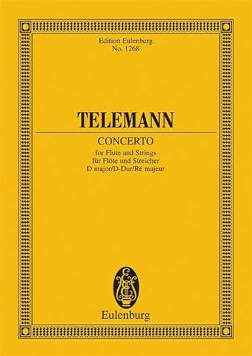 Telemann Concerto für Flöte und Streicher No. 1268 - D-Dur