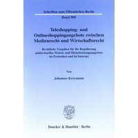 Teleshopping- und Onlineshoppingangebote zwischen Medienrecht und Wirtschaftsrecht.