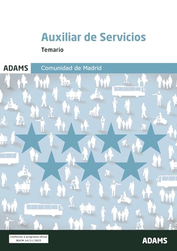 Temario Auxiliar de Servicios Comunidad de Madrid, turno libre von Adams
