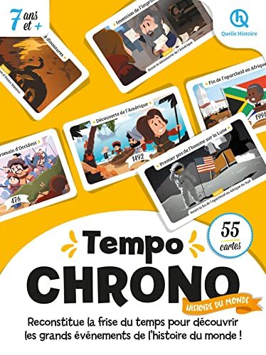 Tempo Chrono Histoire du Monde (2nde Ed): Jeu de chronologie 7 ans et + von QUELLE HISTOIRE