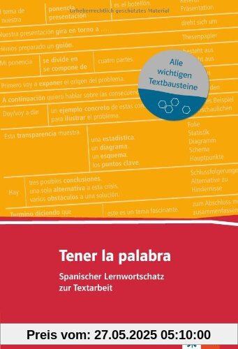 Tener la palabra. Lernwortschatz zur Textarbeit (A2-B2)