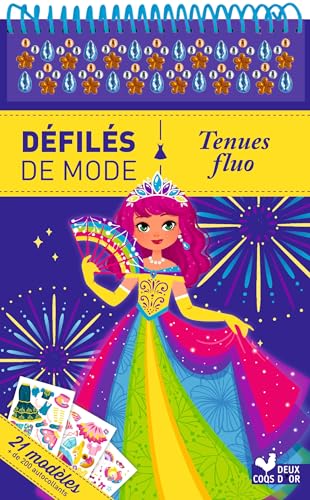 Tenues fluo - bloc spirale: 21 modèles, + de 200 autocollants Tenues fluo - bloc spirale: 21 modèles, + de 200 autocollants von DEUX COQS D OR