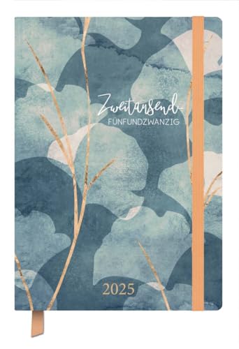 Terminkalender Classic Timer Golden Tree 2025: Terminplaner 13 x 18,5 cm I Kalendarium in Deutsch I Platz für Notizen und Lesezeichenband von Korsch Verlag
