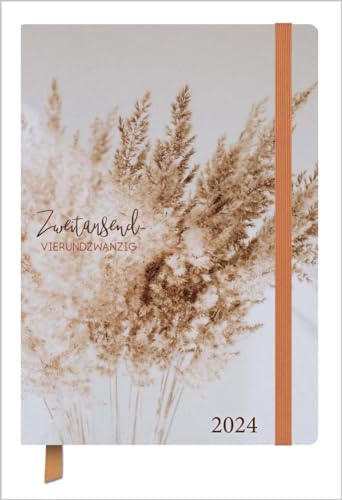 Terminkalender Classic Timer Trockenblumen 2024: Terminplaner 13 x 18,5 cm I Kalendarium in Deutsch I Platz für Notizen und Lesezeichenband von Korsch Verlag
