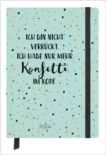 Terminkalender Jahresbegleiter Visual Words 2024: Terminplaner 13 x 18,5 cm I Kalendarium in Deutsch I Platz für Notizen und Lesezeichenband von Korsch Verlag