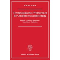 Terminologisches Wörterbuch der Zivilprozessvergleichung.
