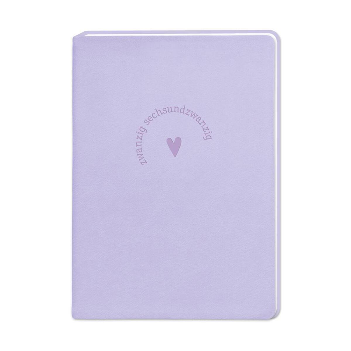Terminplaner Lederlook 2026 Lavender von Grafik Werkstatt