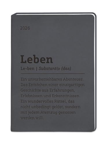 Terminplaner Lederlook 2026 Schwarz: Terminplaner Lederlook A6 Terminplaner Lederlook 2026 Schwarz: Terminplaner Lederlook A6 von Grafik Werkstatt "Das Original"
