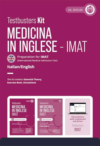 Testbusters. Test di medicina in inglese IMAT. Kit. Preparazione al test IMAT. Con simulazioni commentate von Testbusters