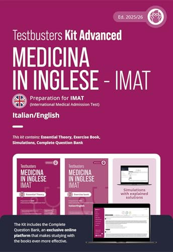 Testbusters. Test di medicina in inglese IMAT. Kit advanced. Con Complete Question Bank. Con simulazioni commentate Testbusters. Test di medicina in inglese IMAT. Kit advanced. Con Complete Question Bank. Con simulazioni commentate von Testbusters