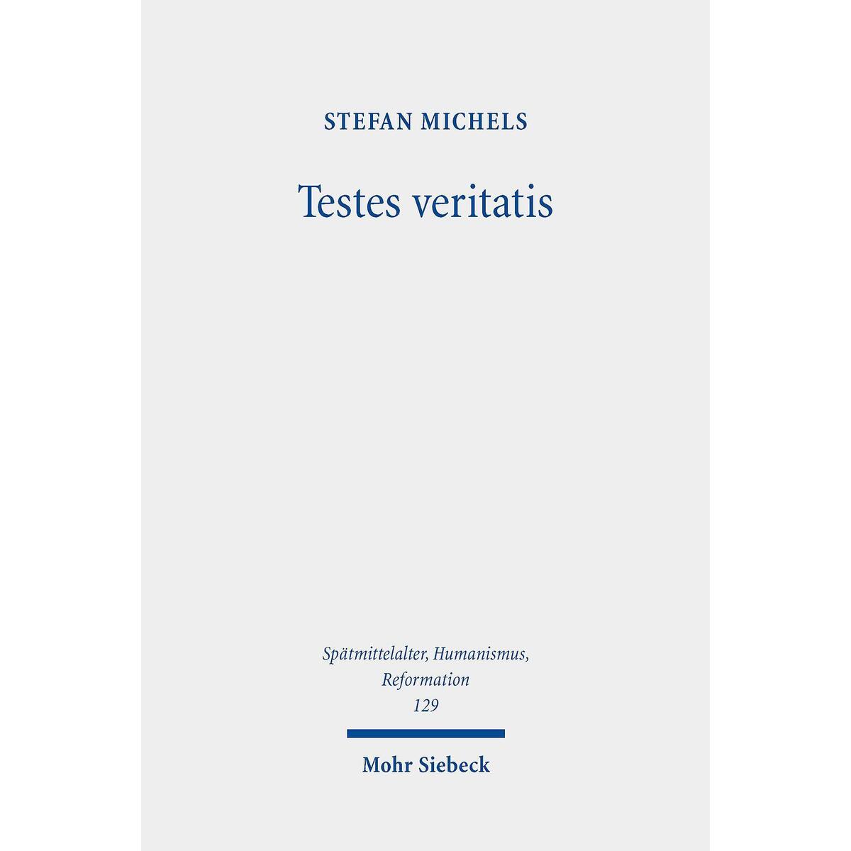 Testes veritatis von Mohr Siebeck GmbH & Co. K