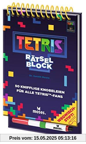 Tetris™ Rätselblock - 50 knifflige Knobeleien | Für Kinder und Erwachsene ab 12 Jahren