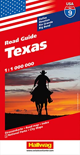 Texas USA Road Guide Nr. 09 1:1 Mio. (Hallwag Strassenkarten, Band 9) von Hallwag Kümmerly & Frey