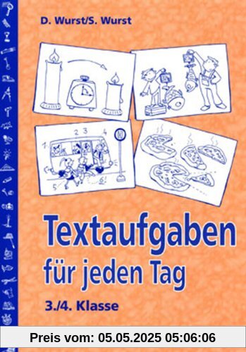 Textaufgaben für jeden Tag. 3./4. Klasse: Grundrechenarten als Textaufgaben z.B. Längenmaße, Gewichte im Zahlenraum bis 1000