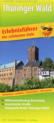 Thüringer Wald: Erlebnisführer, Freizeitkarte mit Informationen zu Freizeiteinrichtungen auf der Kartenrückseite, wetterfest, reißfest, abwischbar, GPS-genau. 1:160000 (Erlebnisführer: EF) von FREYTAG-BERNDT UND ARTARIA