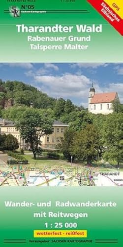 Tharandter Wald und Rabenauer Grund: Wander- und Radwanderkarte mit Reitwegen 1:25 000 wetterfest und reißfest GPS-fähig