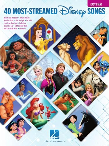 The 40 Most-Streamed Disney Songs: Easy Piano Songbook