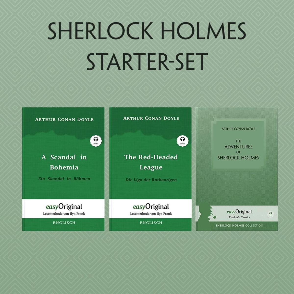 The Adventures of Sherlock Holmes (mit 4 MP3 Audio-CDs) - Starter-Set von EasyOriginal Verlag e.U.