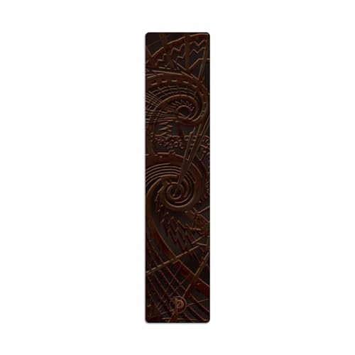 The Chanin Spiral Bookmark: Double sided Bookmark, textured, rounded edges (New York Deco)