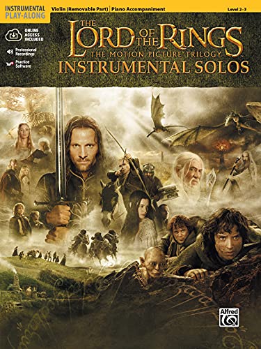 The Lord of the Rings Instrumental Solos (for Strings): Violin (with Piano Acc.), Book & CD: The Motion Picture Trilogy (incl. Online Code) (Pop Instrumental Solo) von Alfred Music