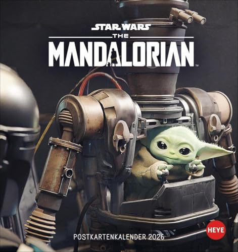 The Mandalorian Postkartenkalender 2026: Die besten Filmbilder aus den Star Wars The Mandalorian im Postkartenformat. Kleiner Kalender zum Aufstellen ... 2026. (Kino-Entertainment Kalender Heye) von Heye