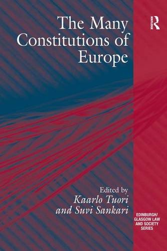 The Many Constitutions of Europe (Edinburgh/Glasgow Law and Society Series) von Ashgate Publishing Limited