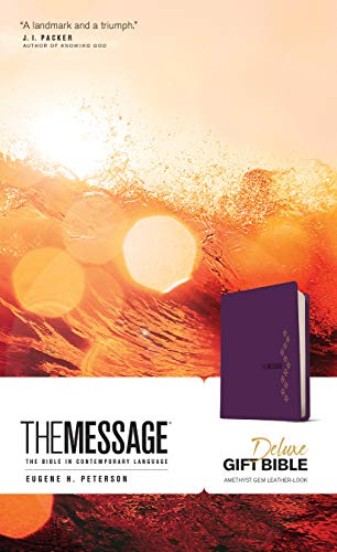 The Message: The Message, Amethyst Gem, Leather-Look, The Bible in Contemporary Language von NavPress Publishing Group