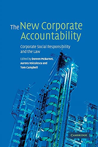 The New Corporate Accountability: Corporate Social Responsibility and the Law von Cambridge University Press