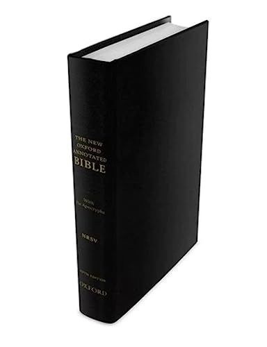 The New Oxford Annotated Bible: New Revised Standard Version, With the Apocrypha: Black Genuine Leather, Gilded Edges, Ribbon Marker von Oxford University Press, USA