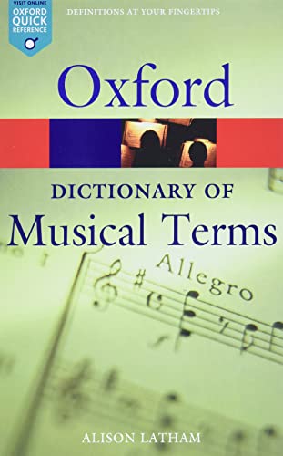 The Oxford Dictionary Of Musical Terms (Oxford Paperback Reference)
