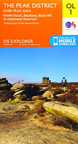 Ordnance Survey GB Explorer Map Blatt OL01: Dark Peak Area (OS Explorer)