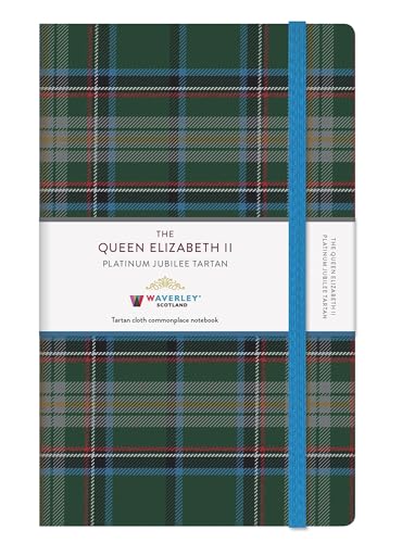 The Queen Elizabeth II Platinum Jubilee Tartan Cloth Large Notebook: Waverley Commonplace Notebooks (Waverley Tartan Cloth Commonplace Notebooks, Band 91) von Waverley Books