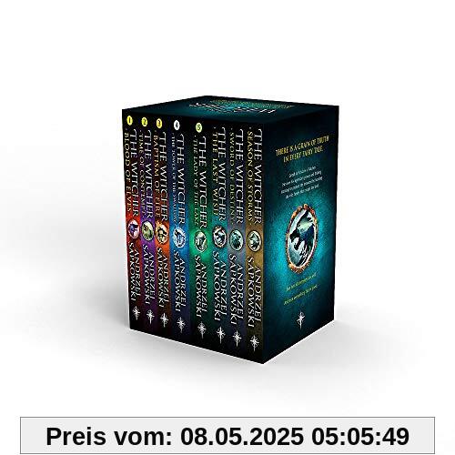 The Witcher Boxed Set: The Last Wish, Sword of Destiny, Blood of Elves, Time of Contempt, Baptism of Fire, The Tower of The Swallow, The Lady of the Lake, Season of Storms
